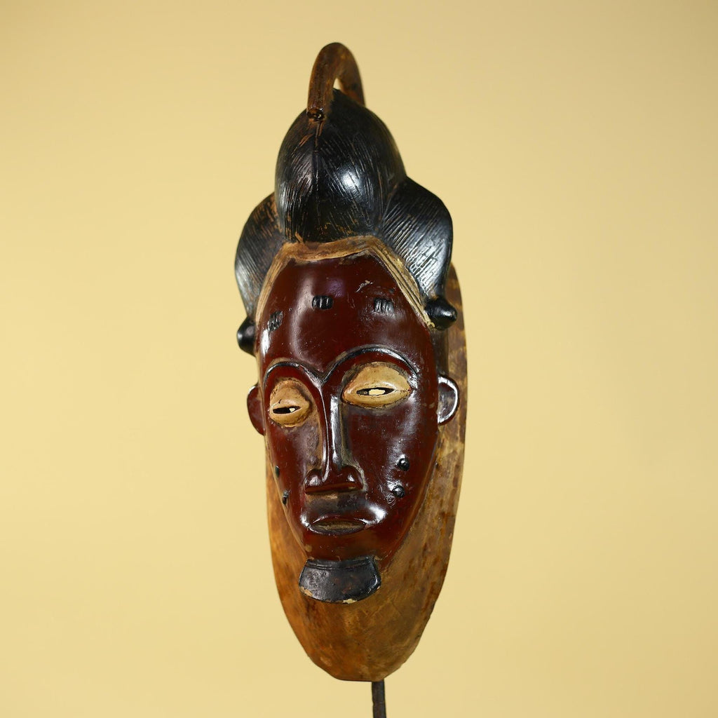 African Mask from the Guro Tribe – Hand Carved Wooden Tribal Art-G6142