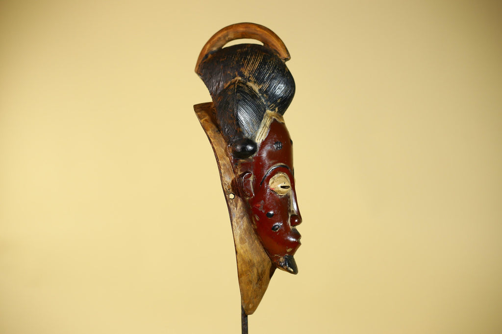 African Mask from the Guro Tribe – Hand Carved Wooden Tribal Art-G6142