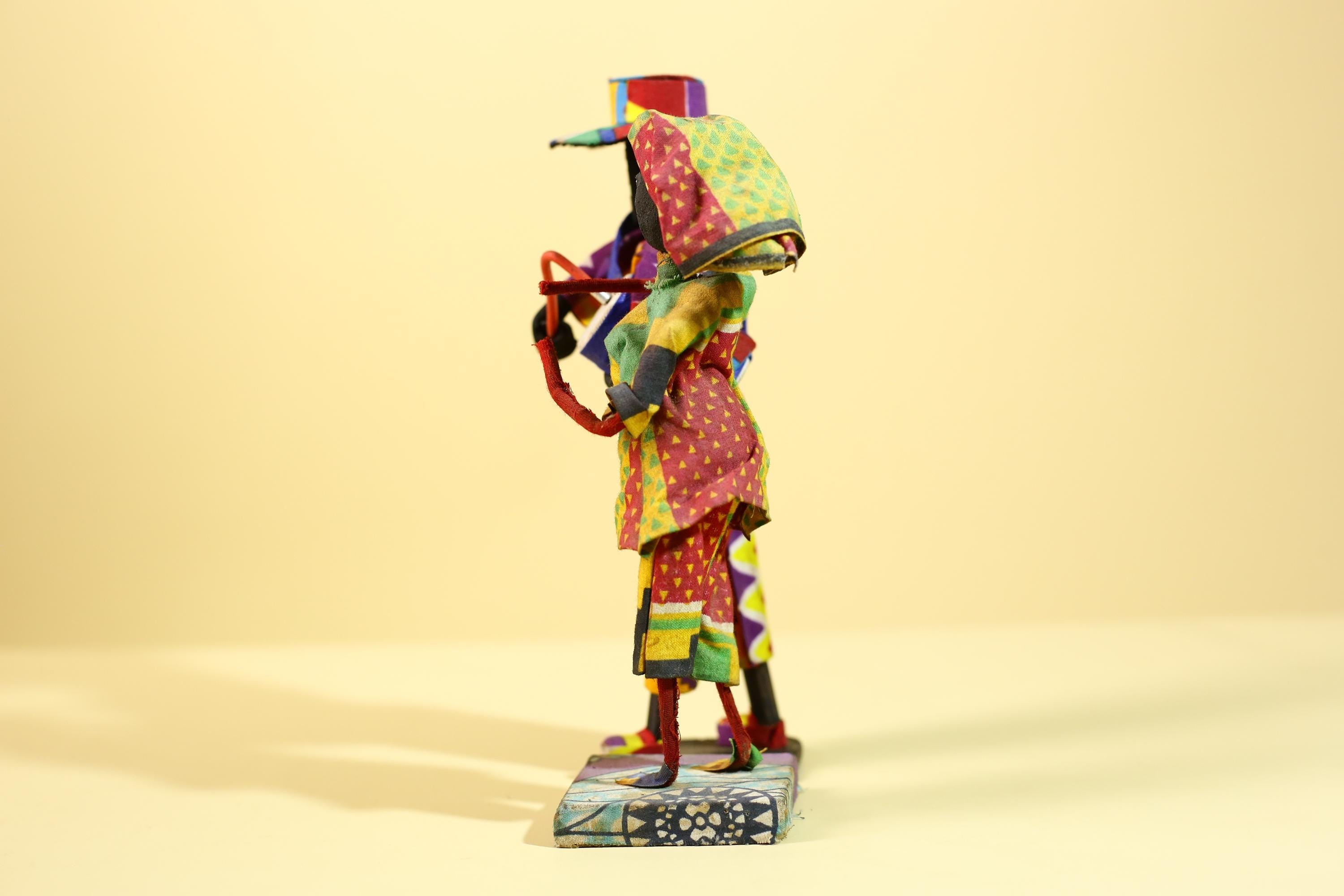 rican Musician Figurines Handcrafted Folk Art Decorative Pair-G6226