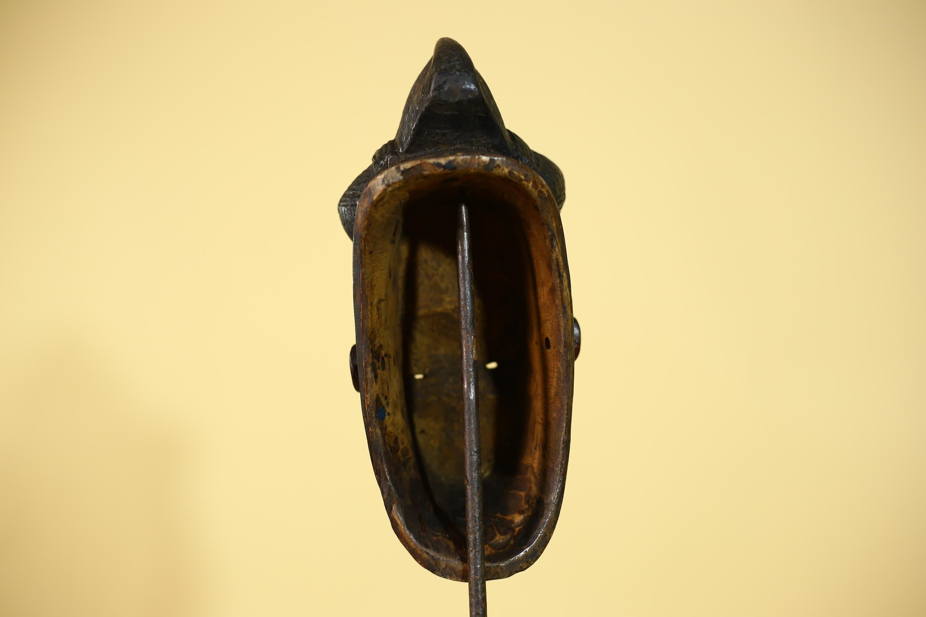 African Mask Wooden Baule Tribal Wall Art- Handmade African Sculpture-G6154