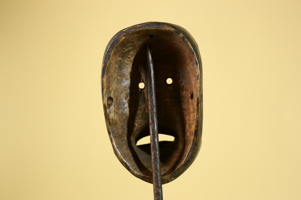 Dan Mask African Tribal Art – Hand Carved Wooden Face Mask from Liberia-G6243