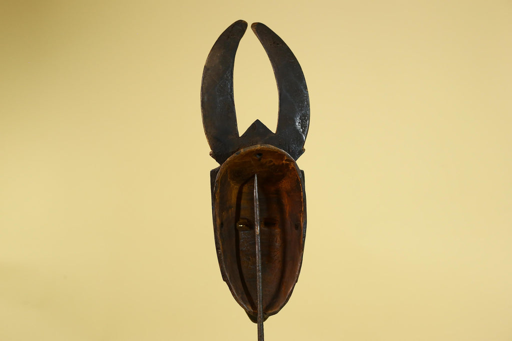 Baule African Mask Wooden Tribal Wall Art Vintage African Art-G6159