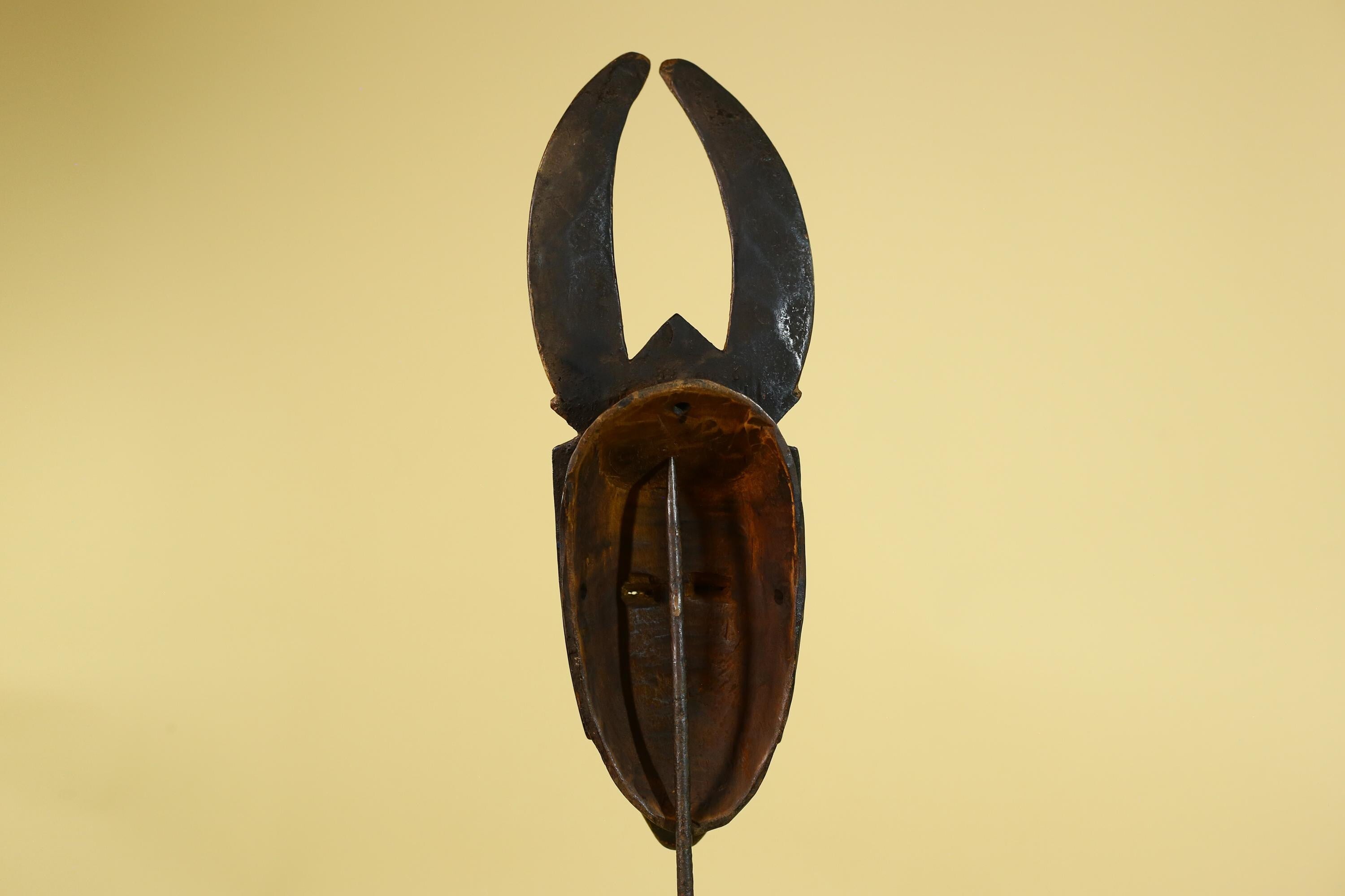 Baule African Mask Wooden Tribal Wall Art Vintage African Art-G6159