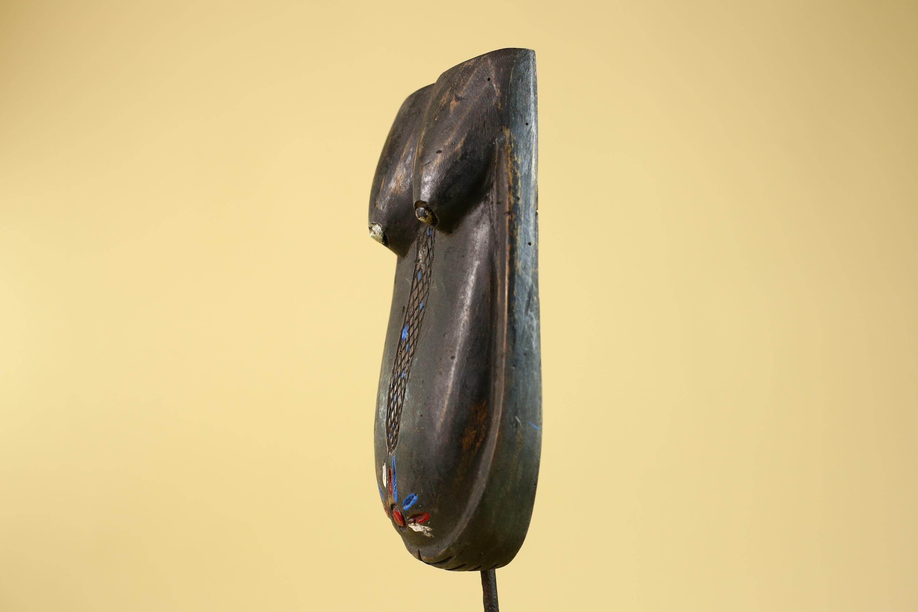 African Torso Mask Hand Carved Wood Tribal Vintage African Art Decor-G6250