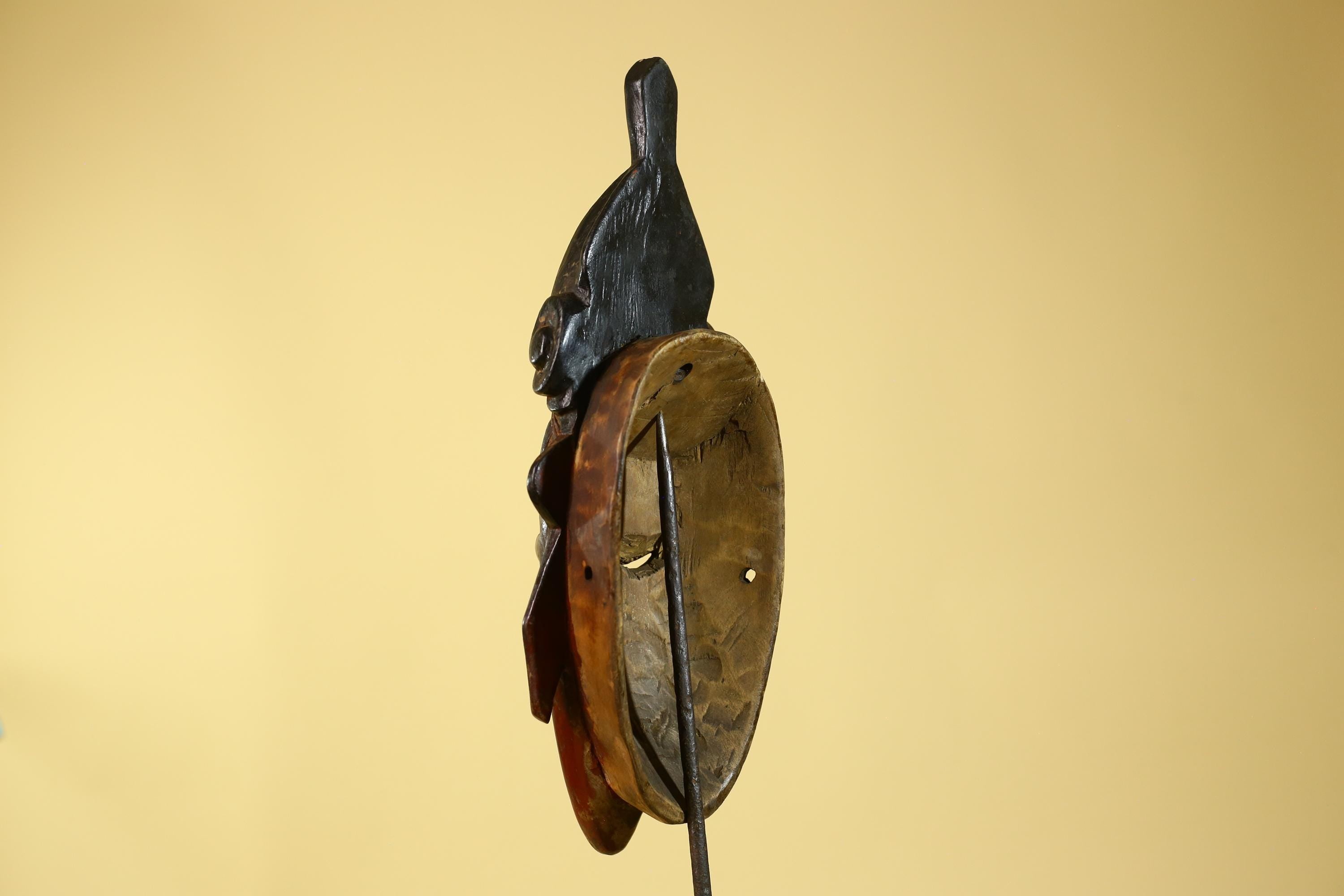 African Mask Baule Style Wooden Tribal Wall Art Handmade-G6176