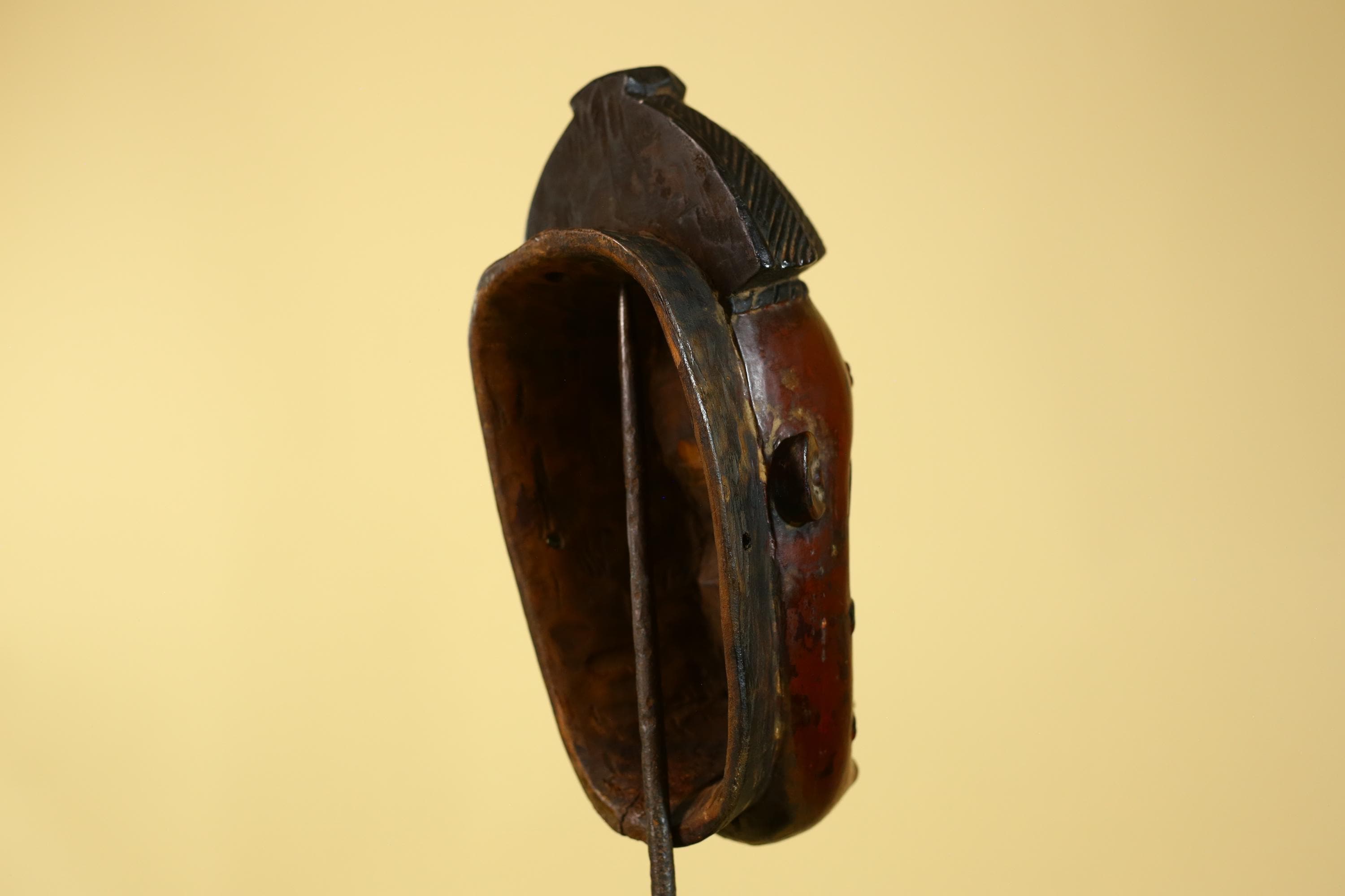 African Mask Baule Style- Wooden Tribal Wall Art Handmade-G6177