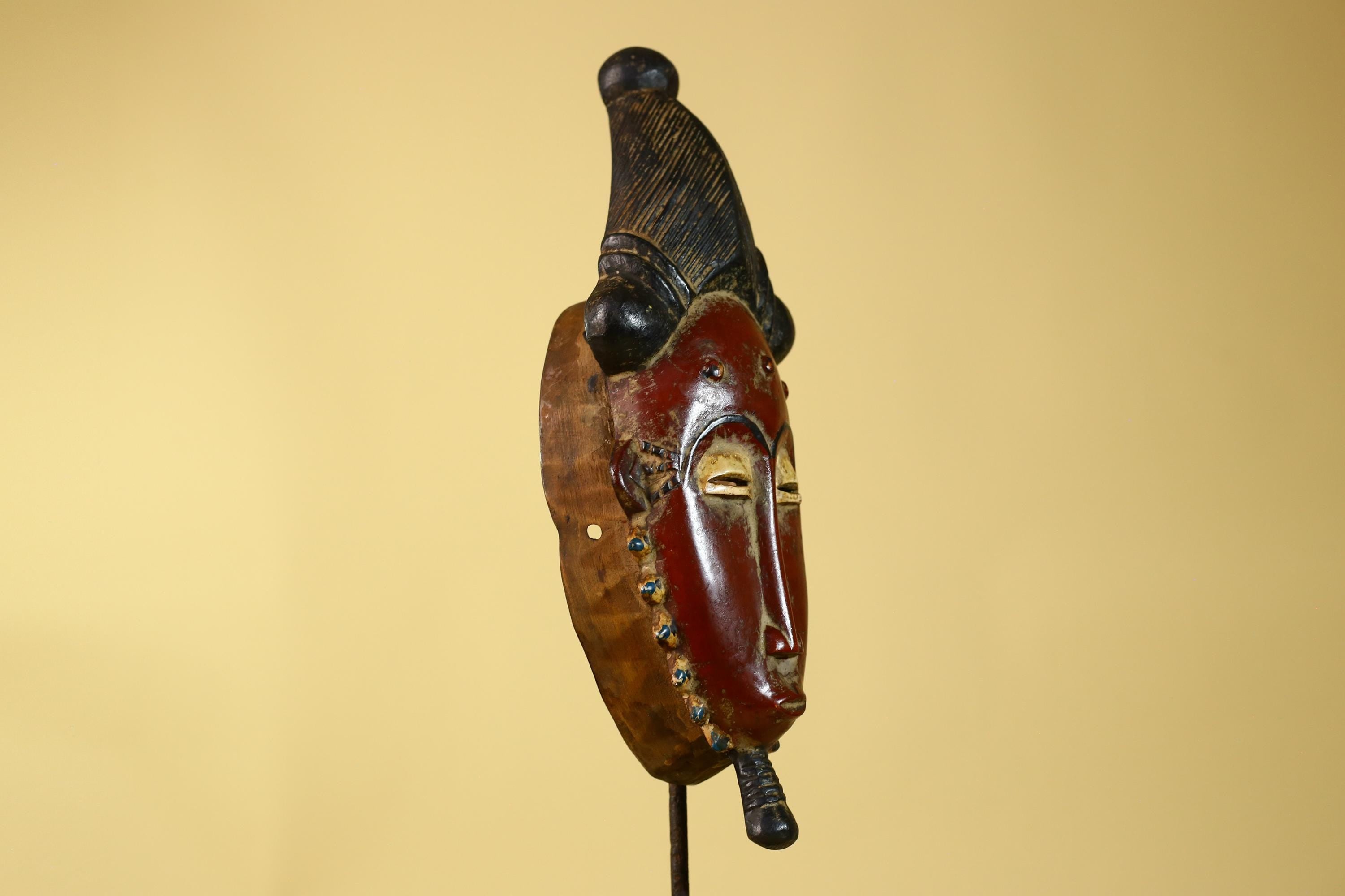 Guro African Mask- Hand Carved Wooden Tribal Wall Art-G6179