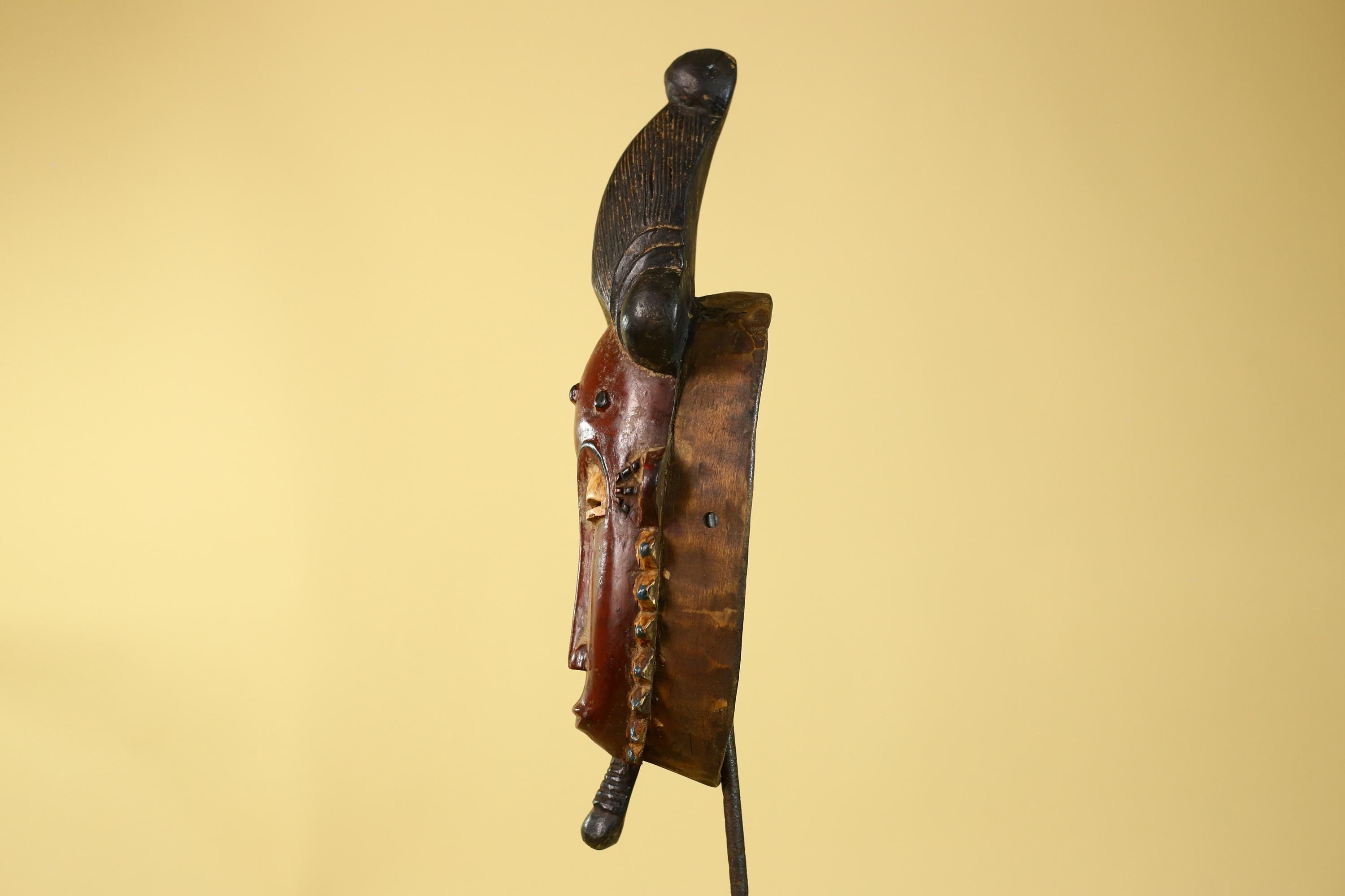 Guro African Mask- Hand Carved Wooden Tribal Wall Art-G6179