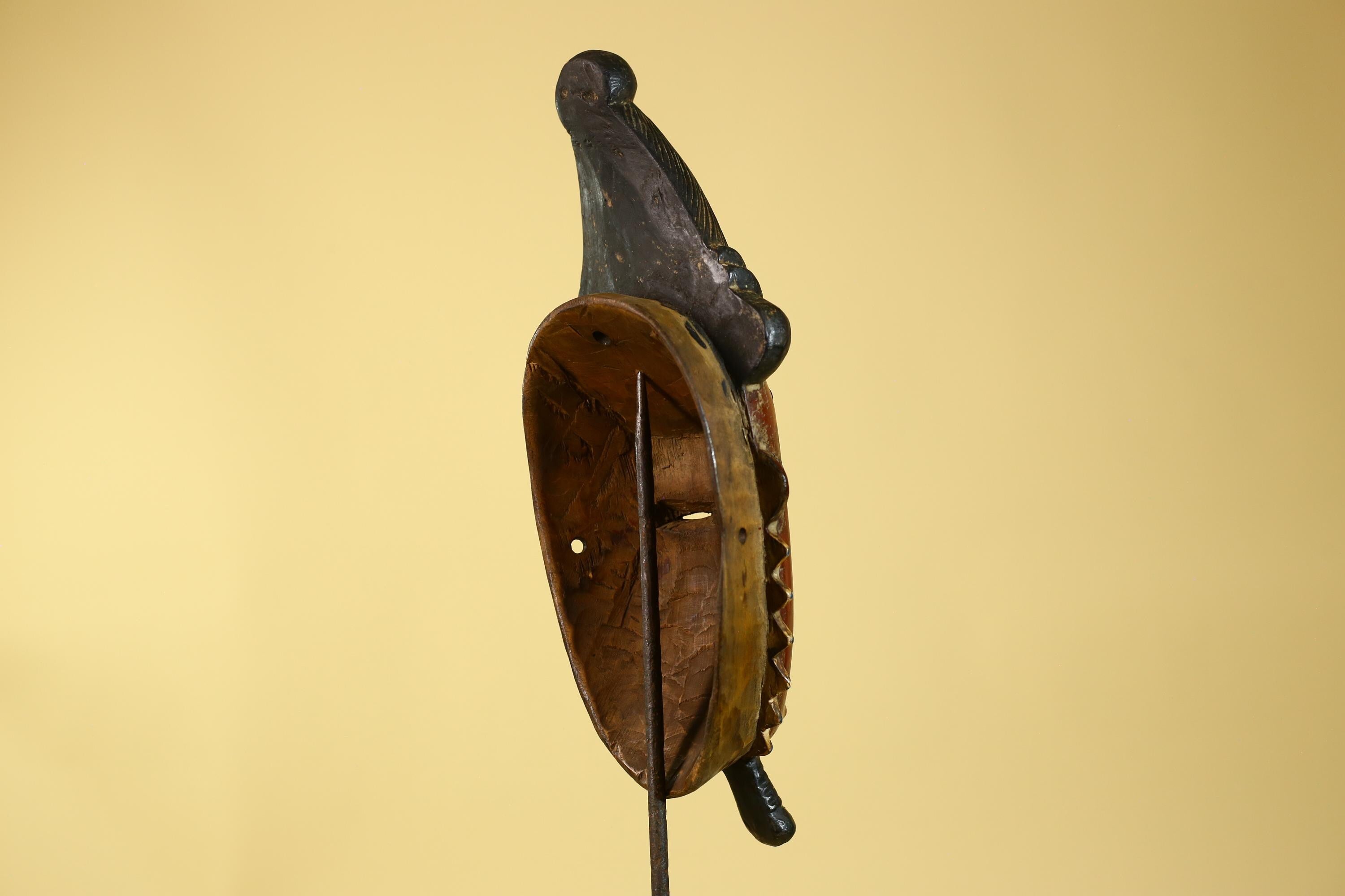Guro African Mask- Hand Carved Wooden Tribal Wall Art-G6179
