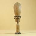 African Wooden Ritual Figure Statue  Elongated Head Tribal Art Sculpture-G6257