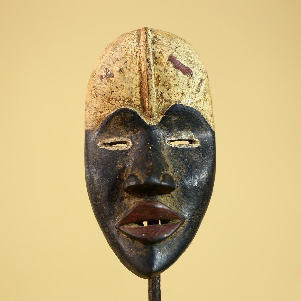 African Tribal Dan Mask Vintage Wooden African Art Hand Carved Mask-G6261