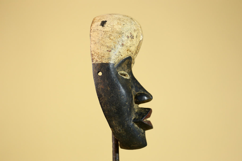 African Tribal Dan Mask Vintage Wooden African Art Hand Carved Mask-G6261