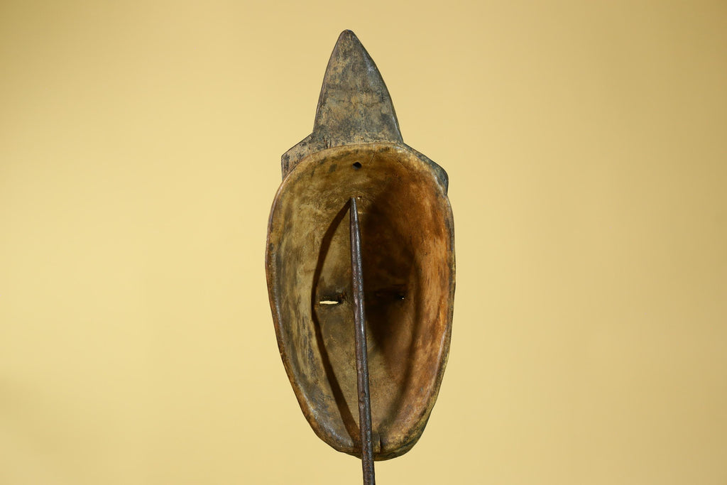African Wooden Mask Baule Style- Tribal Mask Wall Art-G6189