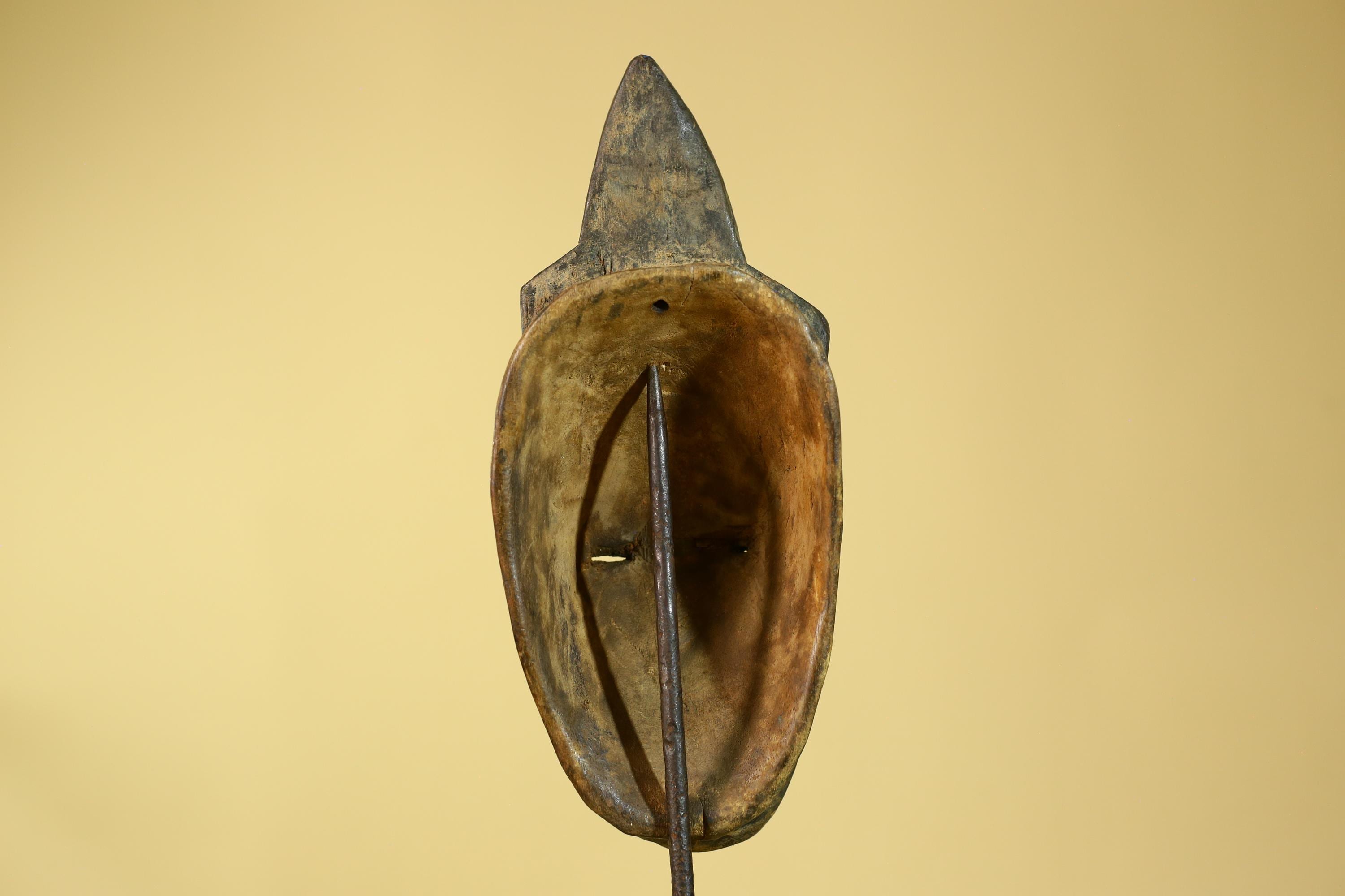 African Wooden Mask Baule Style- Tribal Mask Wall Art-G6189