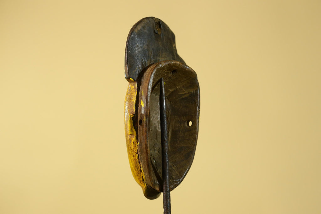 African Wooden Mask Baule Style- Tribal Mask Wall Art-G6194