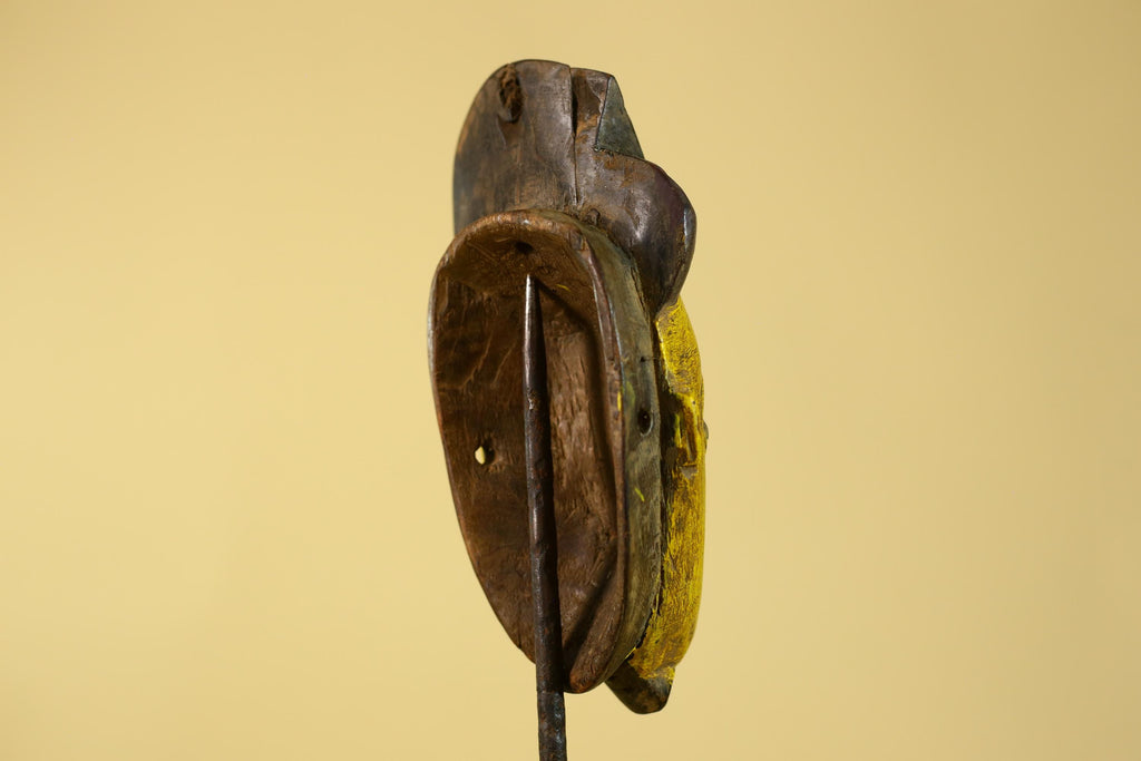African Wooden Mask Baule Style- Tribal Mask Wall Art-G6194