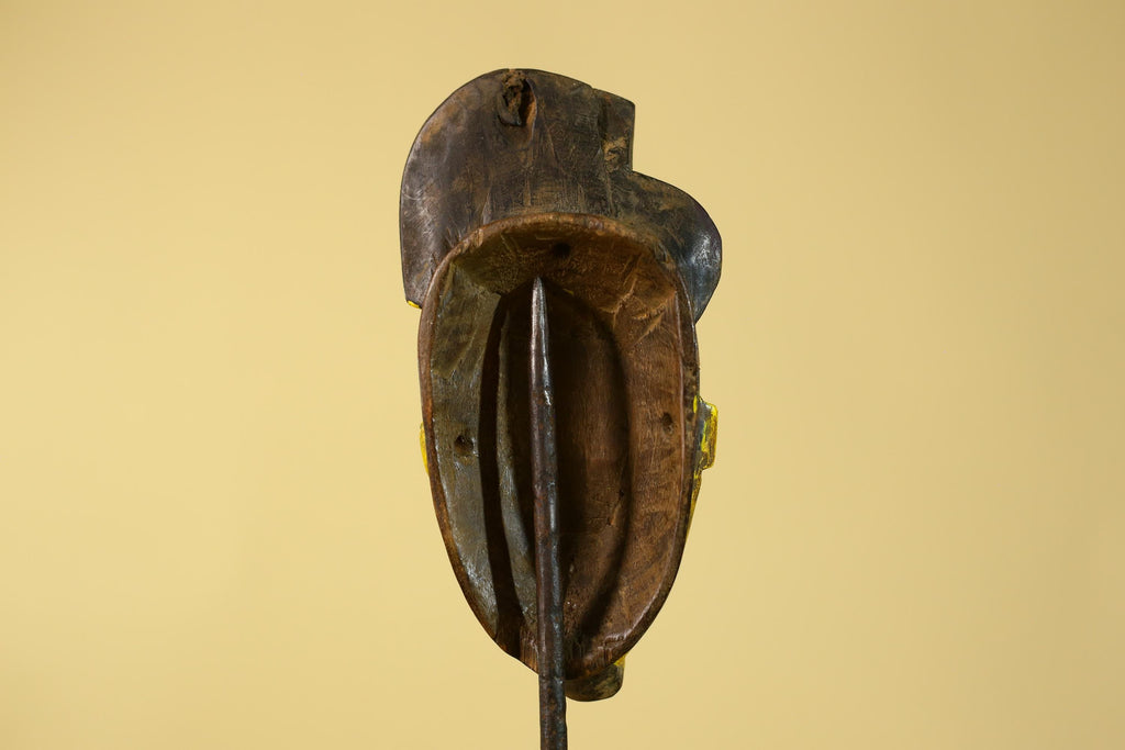 African Wooden Mask Baule Style- Tribal Mask Wall Art-G6194