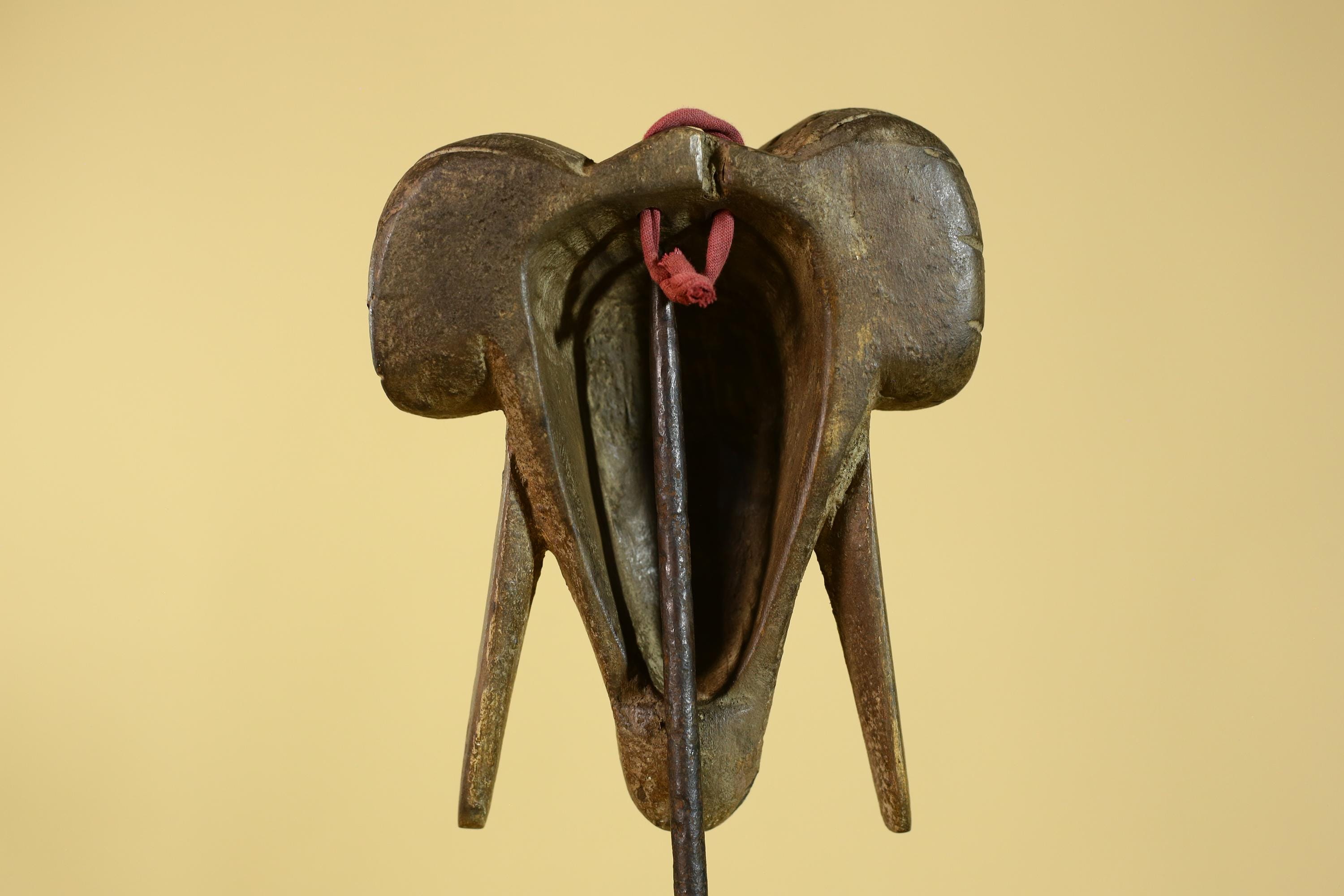 Antique African Wooden Ram Mask- Head Tribal Animal Art Carved Decor-G6199