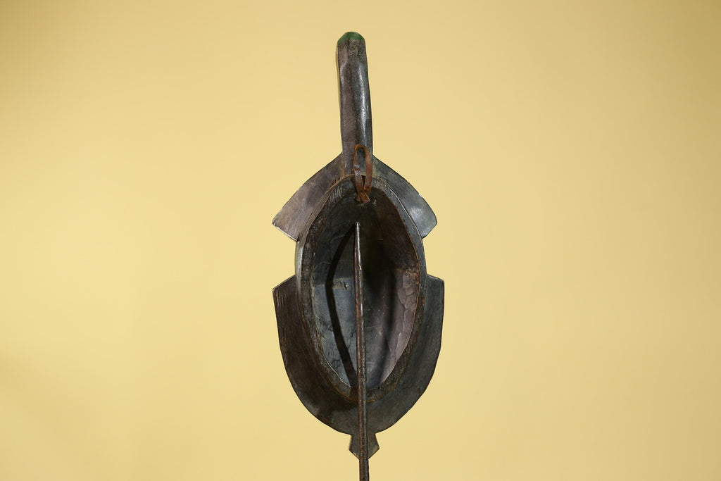 Hand Carved African Tribal Mask–Painted Wooden Ritual Mask For Wall Decor-G6200