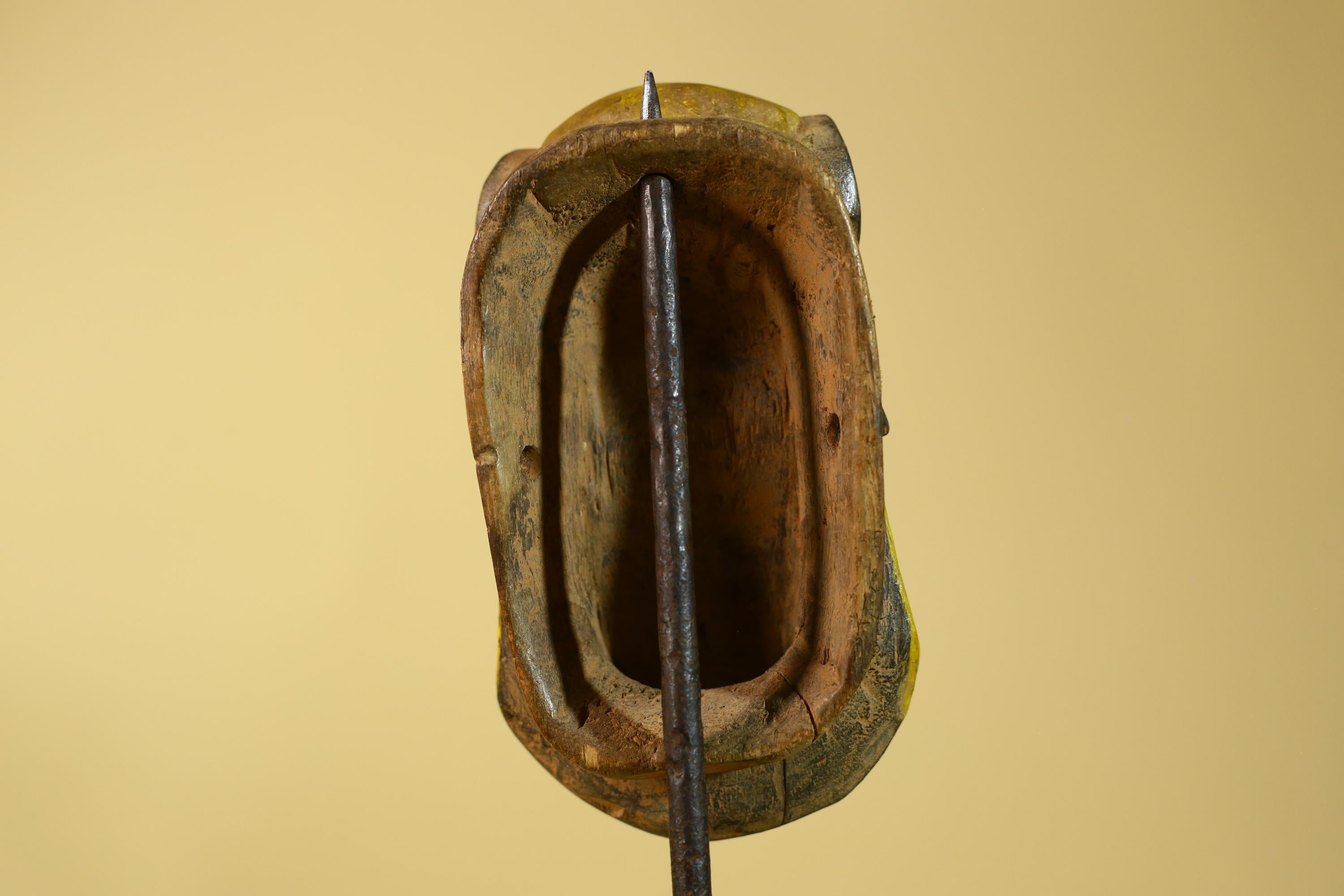 African Wooden Mask Baule Style- Tribal Mask Wall Art-G6202