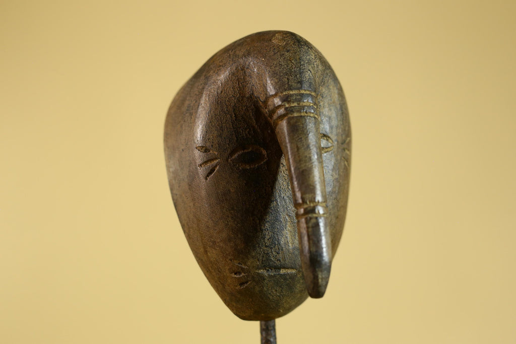 African Dan Wooden Mask with Elongated Nose – Tribal Wall Art G6271