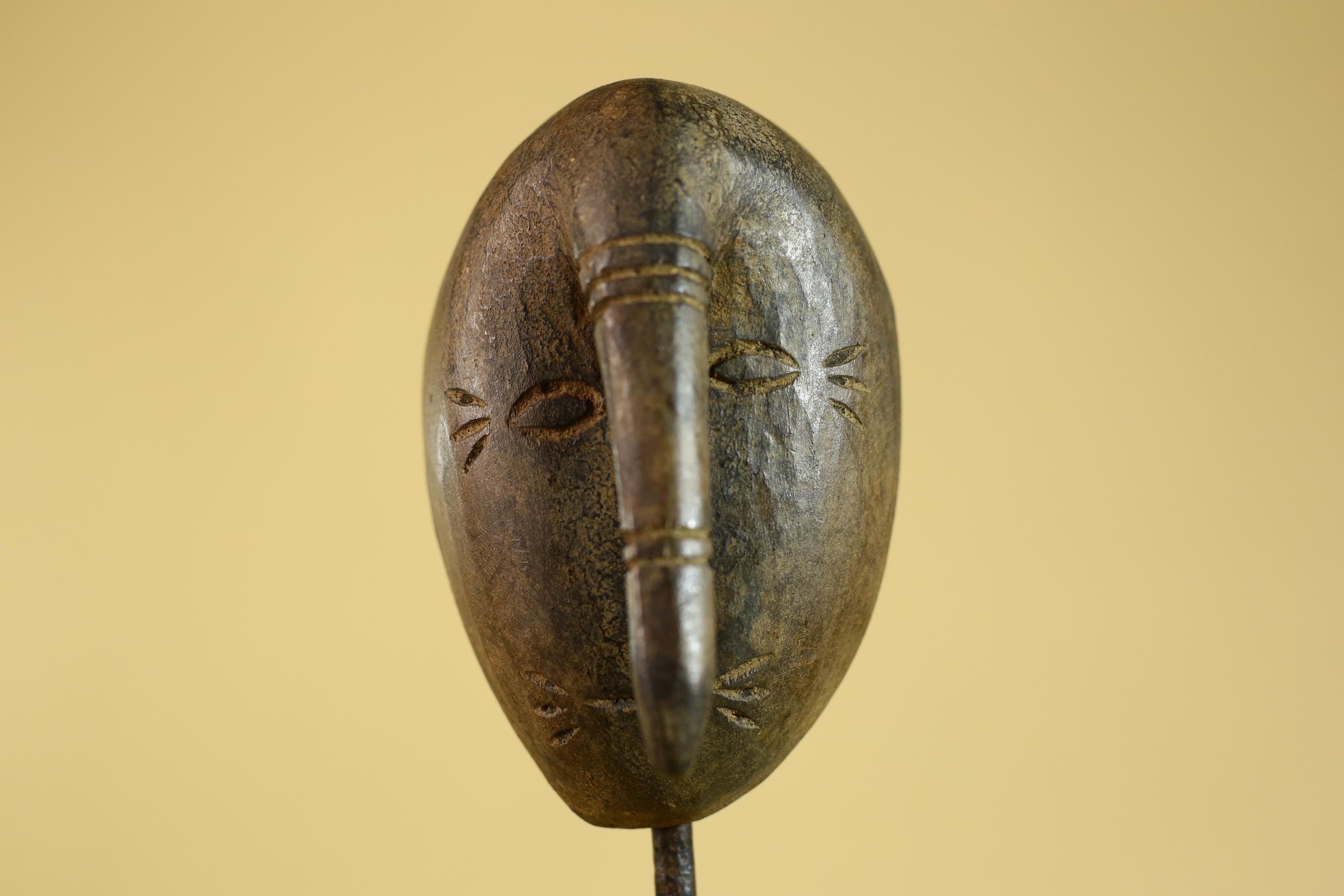 African Dan Wooden Mask with Elongated Nose – Tribal Wall Art G6271