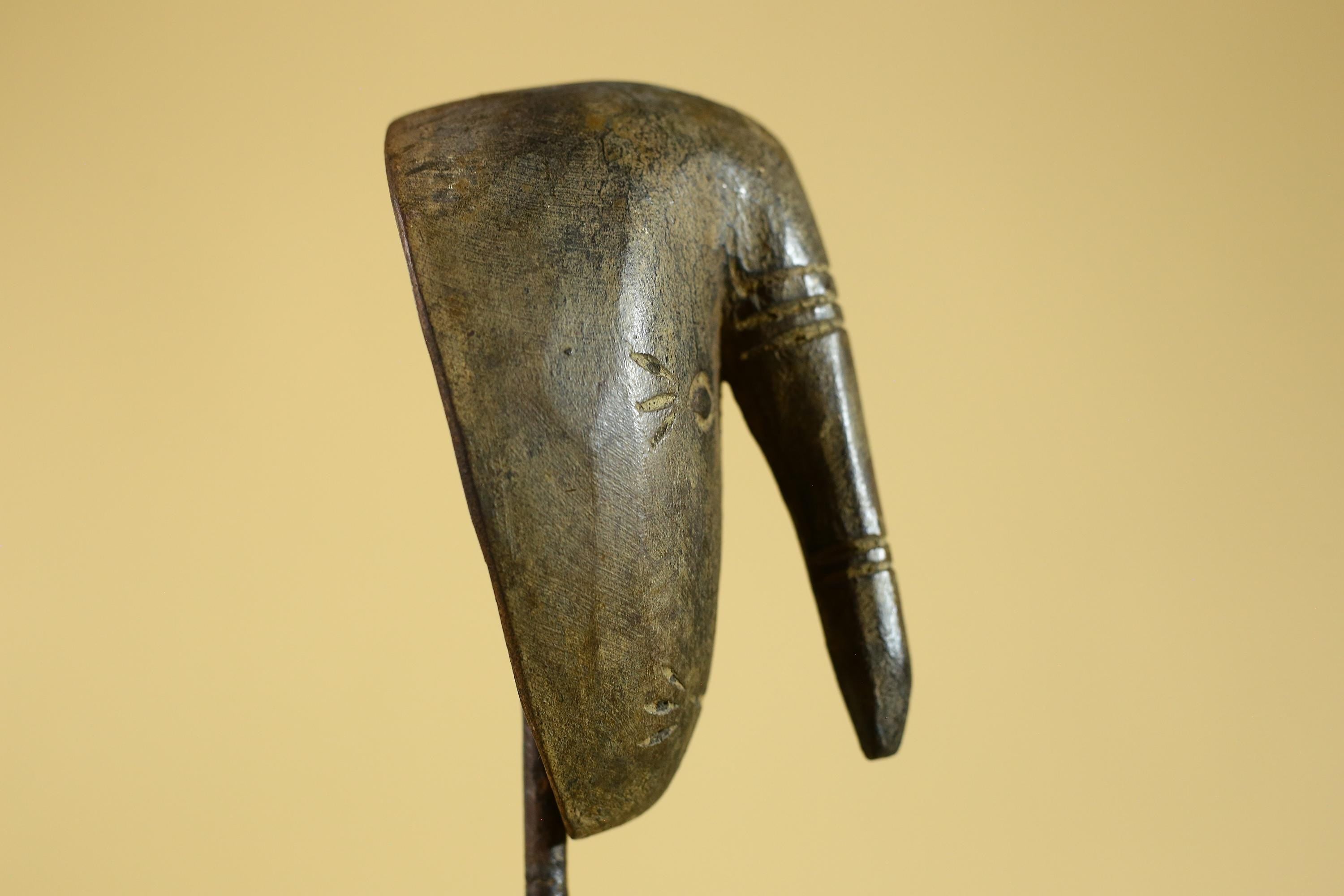 African Dan Wooden Mask with Elongated Nose – Tribal Wall Art G6271