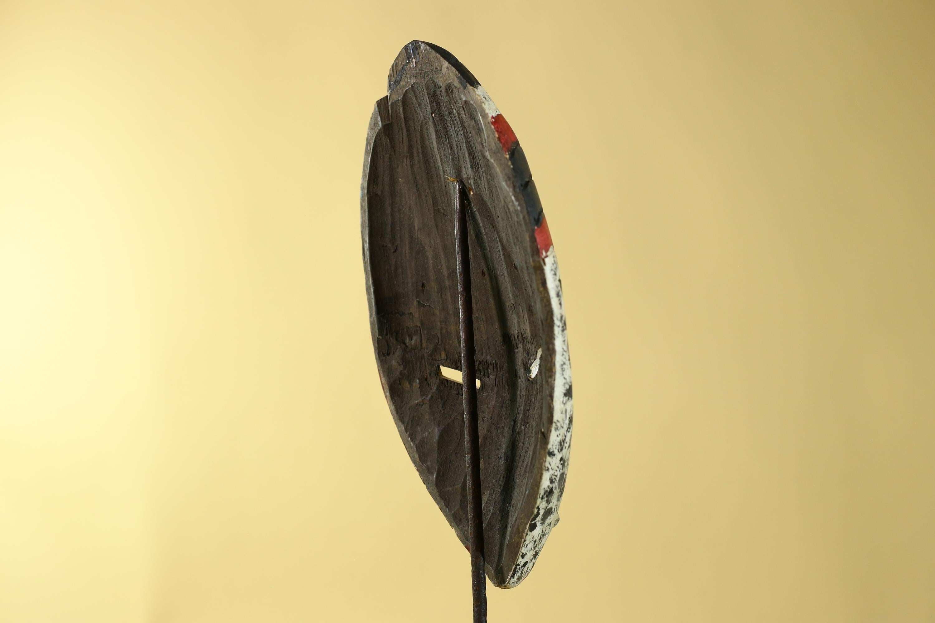 Hand Carved African Face Mask – Painted Wooden Tribal Wall Mask-G6207