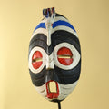Hand Carved African Face Mask – Painted Wooden Tribal Wall Mask-G6208