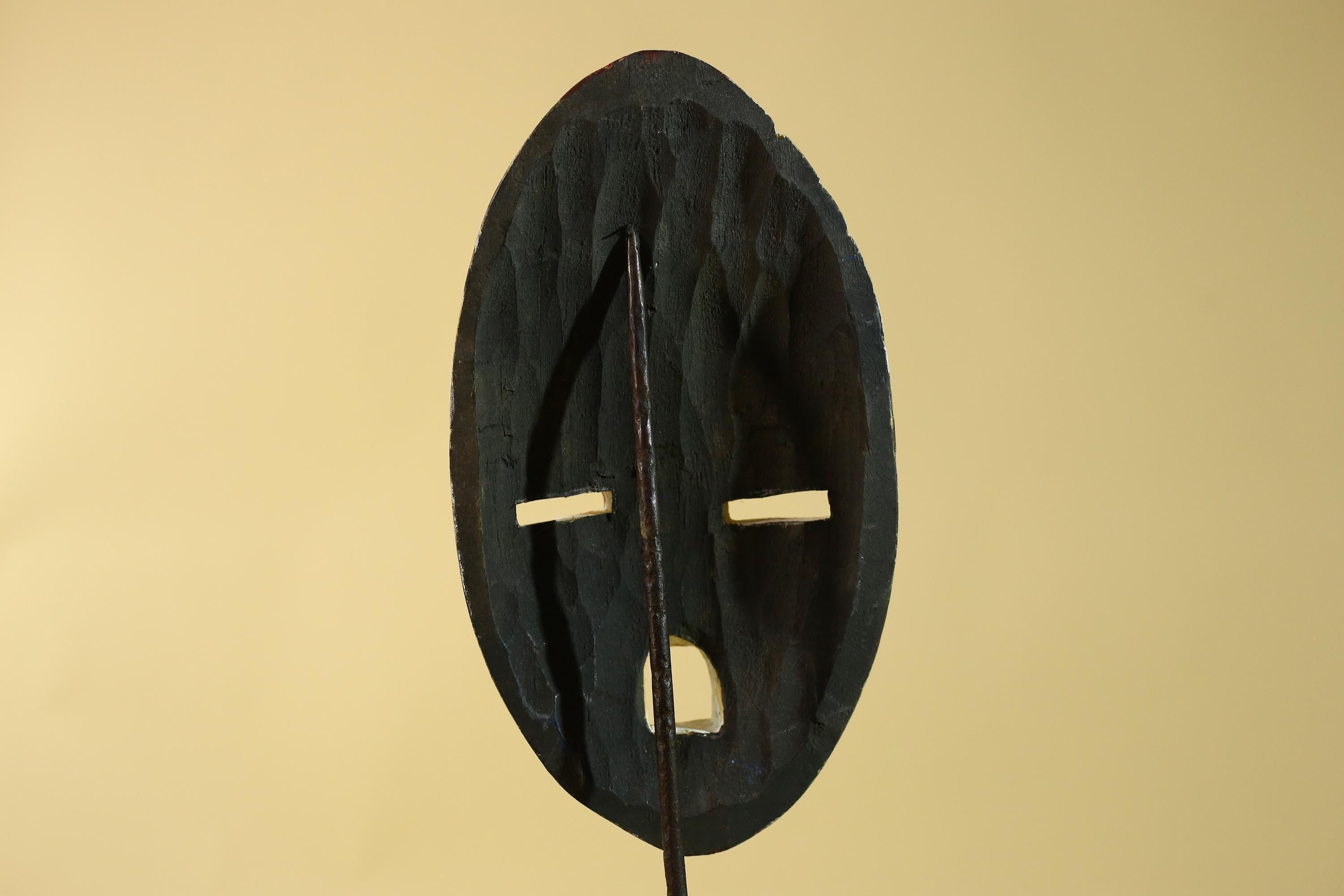 African Tribal Wall Mask – Hand Carved Painted Wood Face Mask-G6209