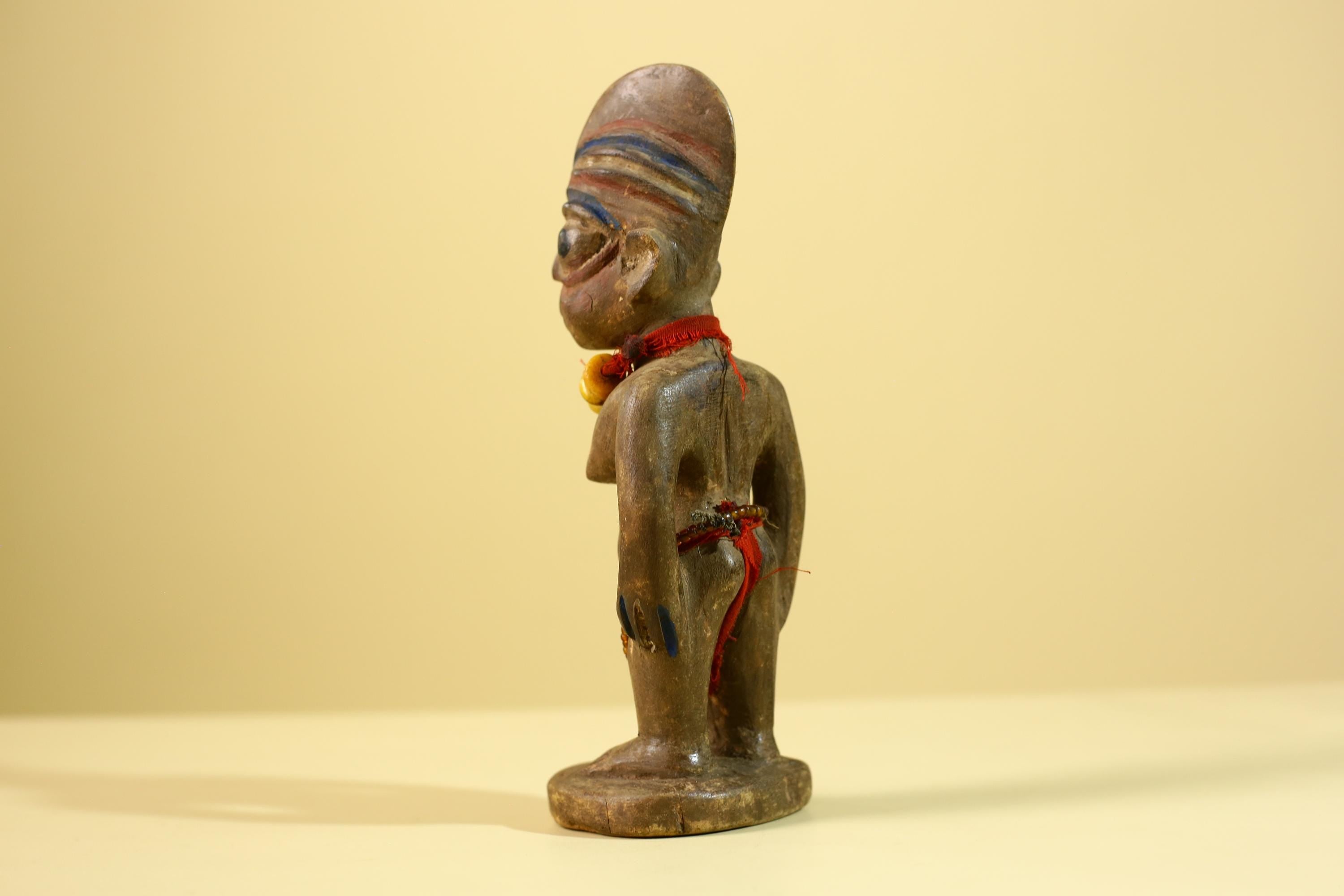 Yoruba Ibeji Figure – Hand Carved African Wooden Statue Tribal Art-G6217