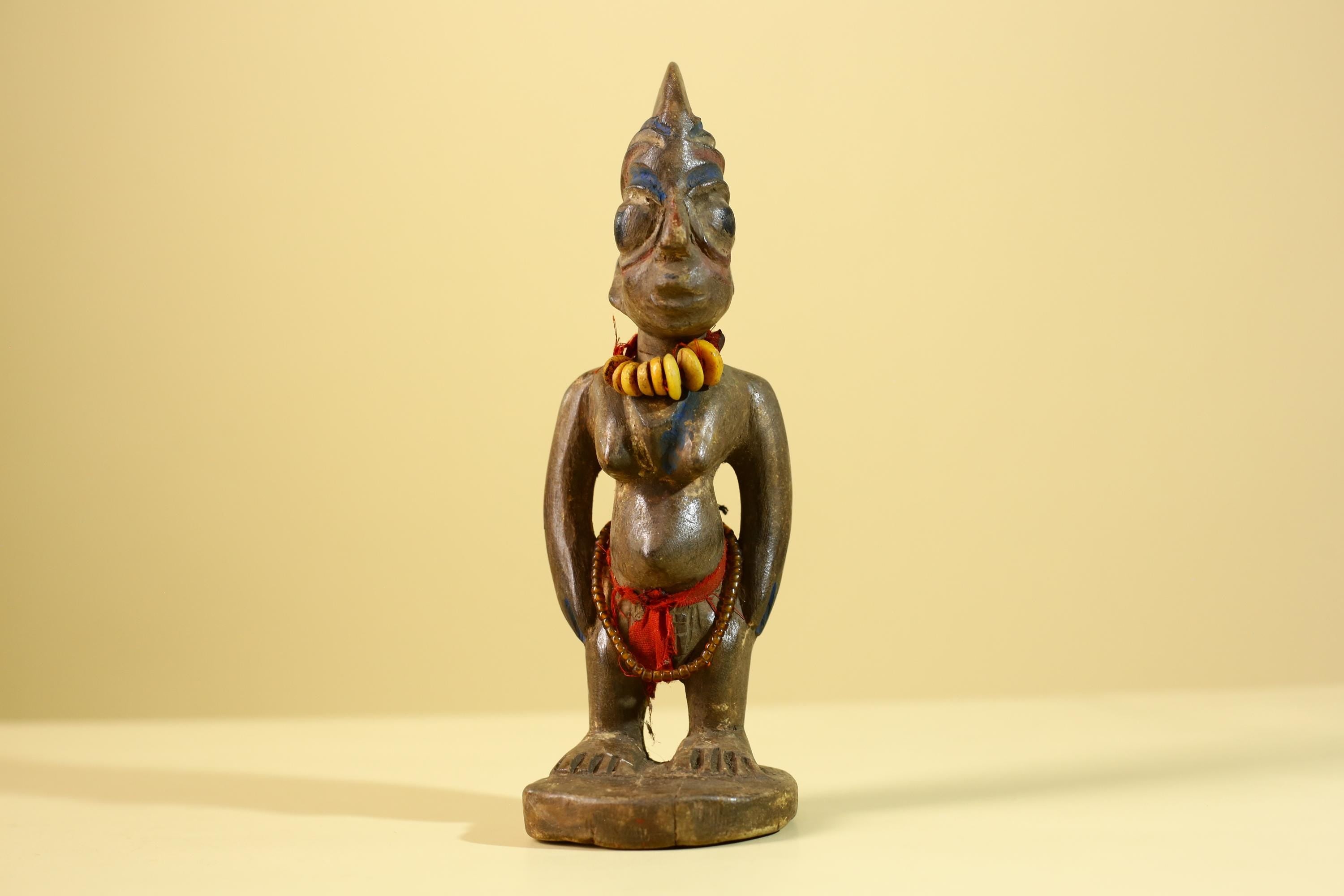 Yoruba Ibeji Figure – Hand Carved African Wooden Statue Tribal Art-G6217