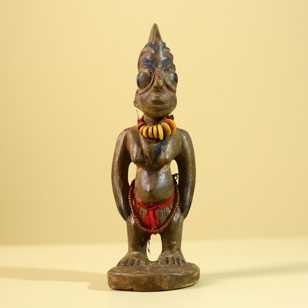 Yoruba Ibeji Figure – Hand Carved African Wooden Statue Tribal Art-G6217