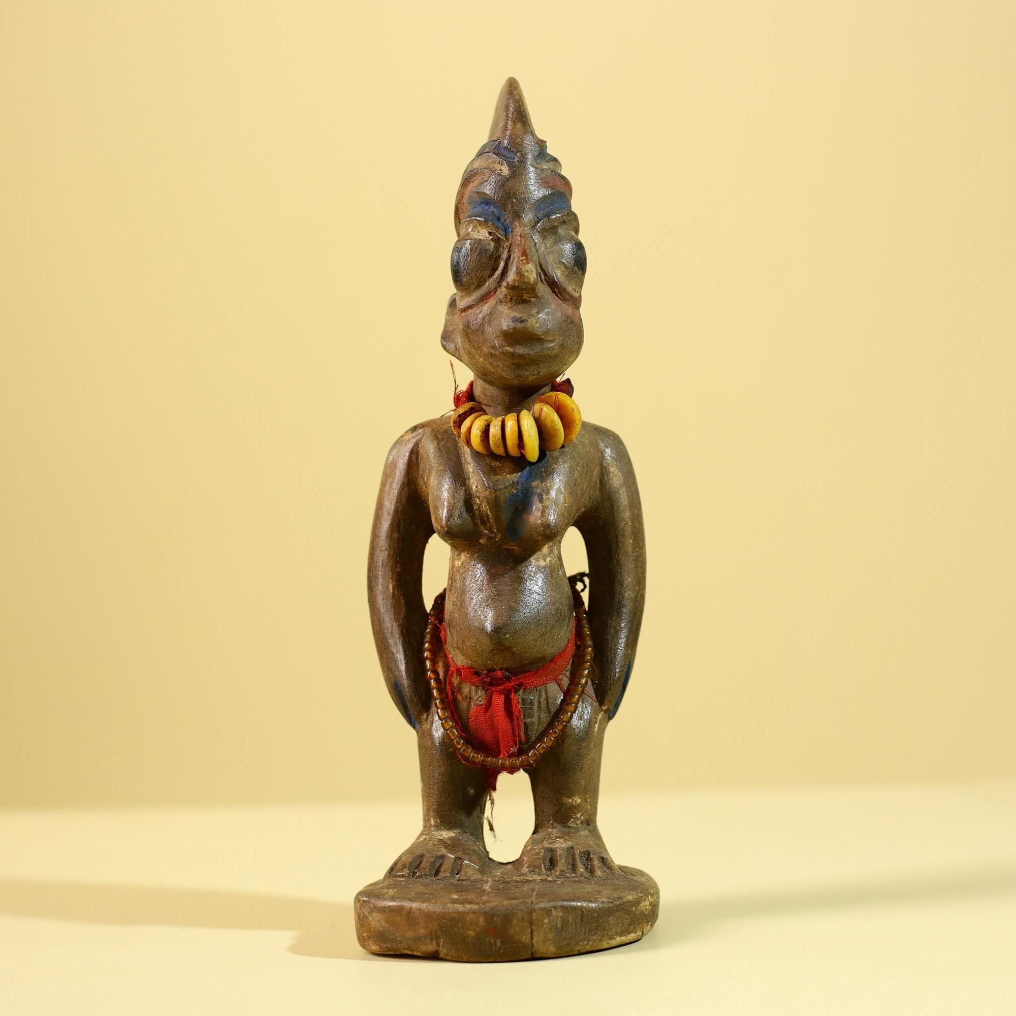 Yoruba Ibeji Figure – Hand Carved African Wooden Statue Tribal Art-G6217