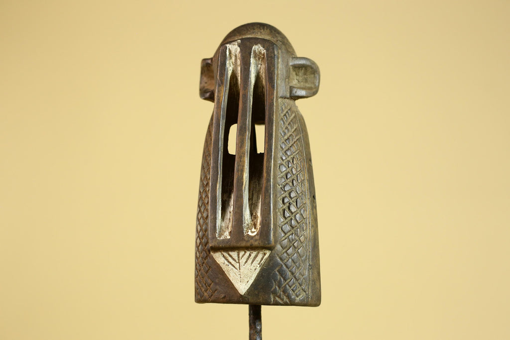 African Tribal Wooden Mask Hand Carved Ethnic Wall Art Primitive Decor-G6291