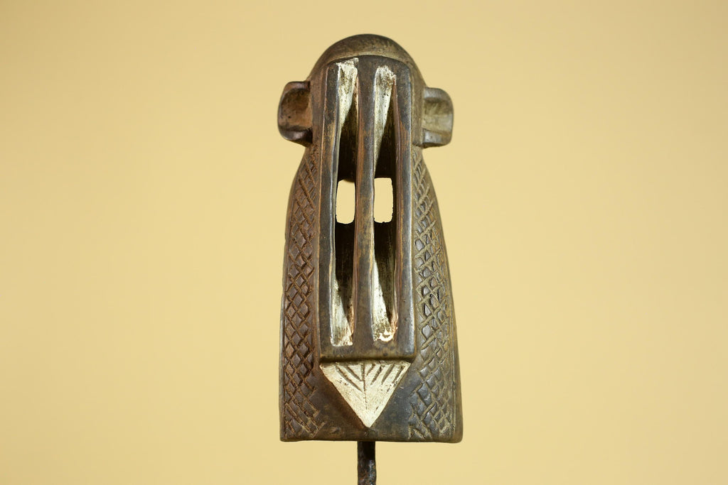 African Tribal Wooden Mask Hand Carved Ethnic Wall Art Primitive Decor-G6291