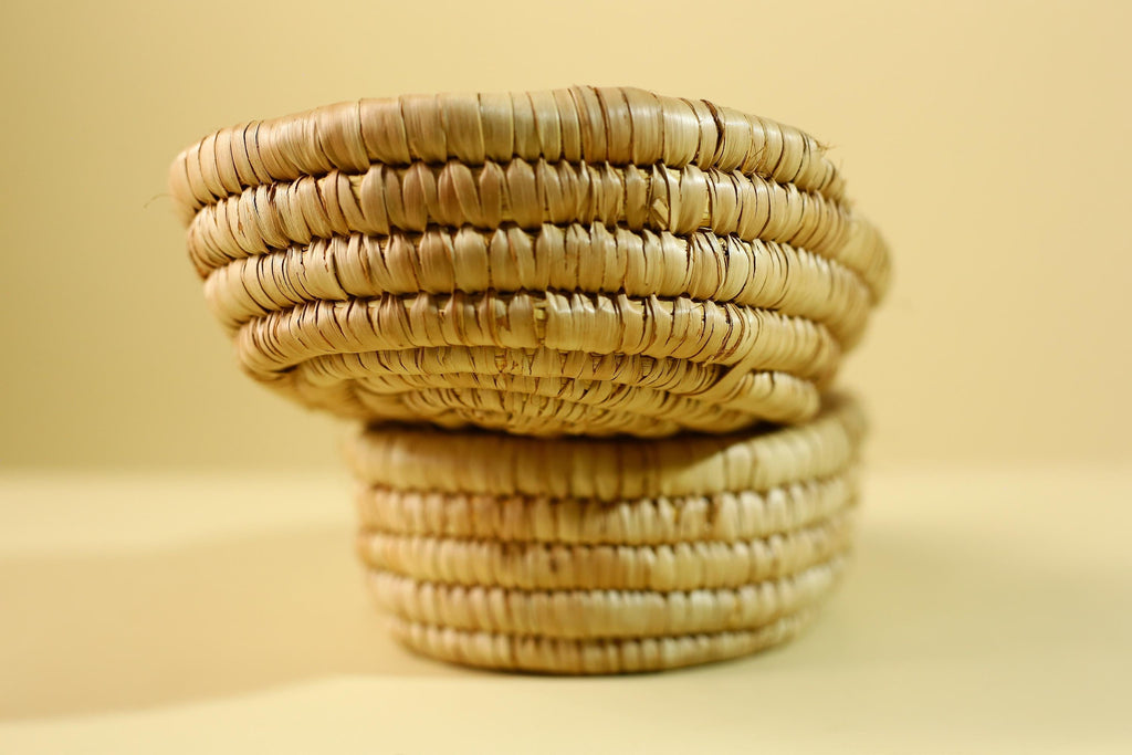 Handwoven African Lidded Basket, Natural Fiber Storage Basket, Tribal Decor-G6219