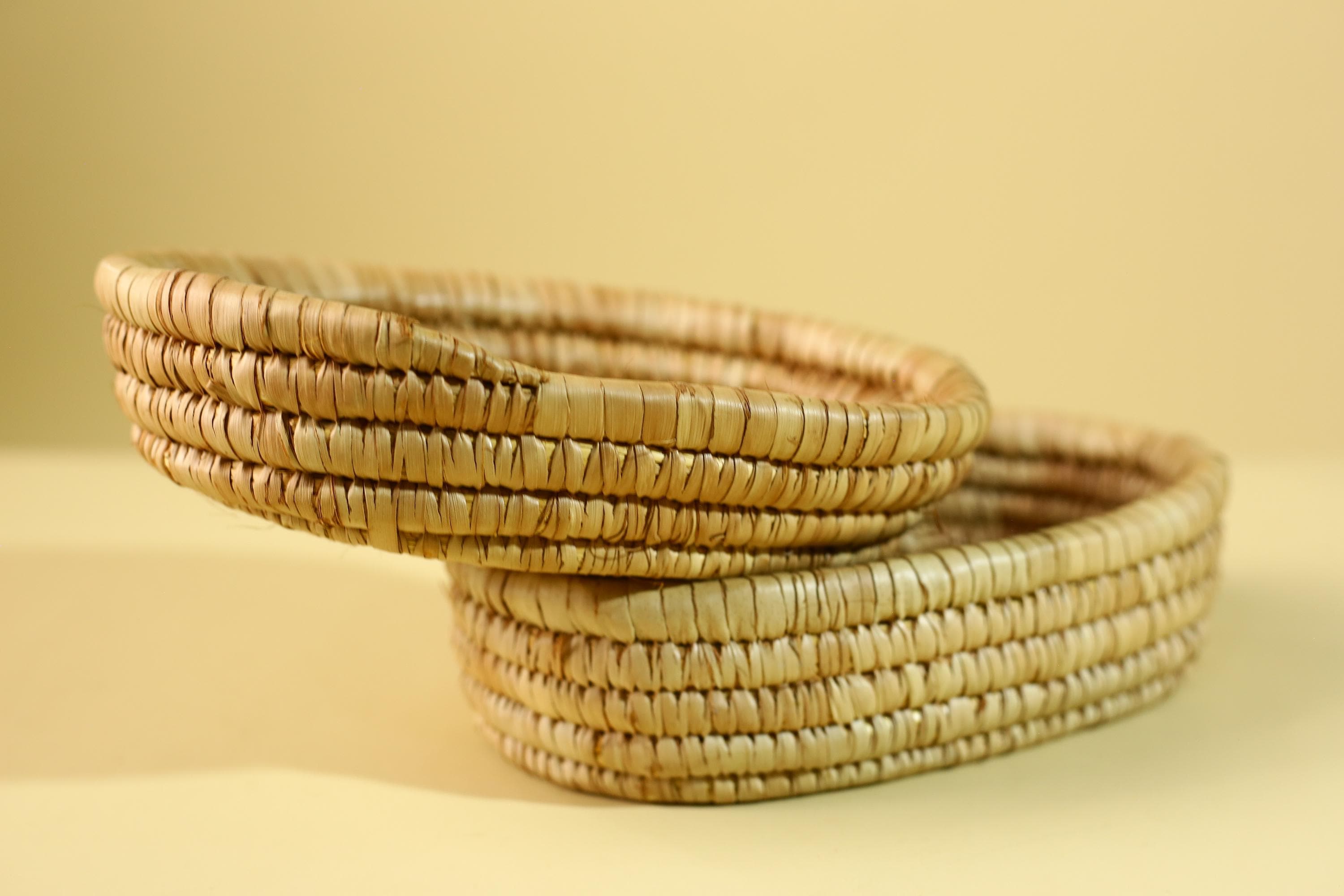 Handwoven African Lidded Basket, Natural Fiber Storage Basket, Tribal Decor-G6219