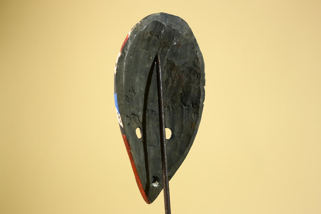 Hand Carved African Mask, Tribal Painted Face  Wall Art-G6220