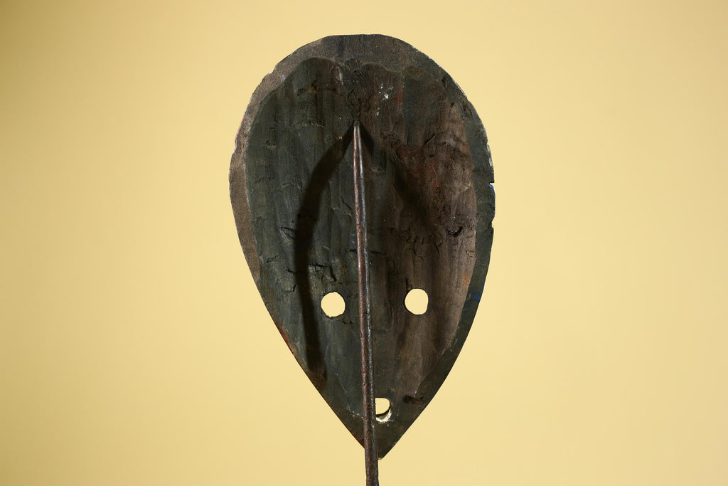 Hand Carved African Mask, Tribal Painted Face  Wall Art-G6220