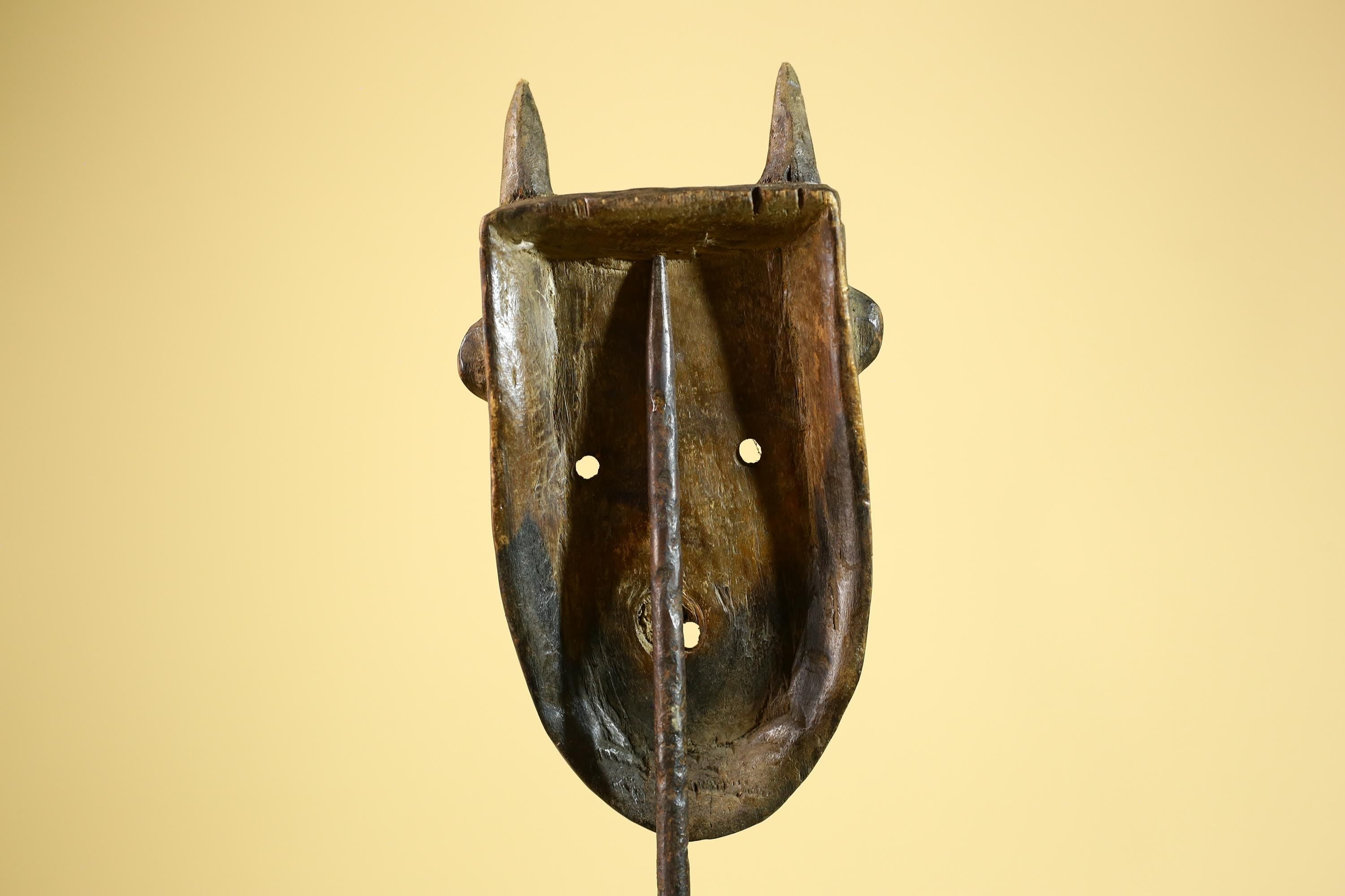 Dan Horned Mask | Hand Carved African Tribal Wood Mask-G6223