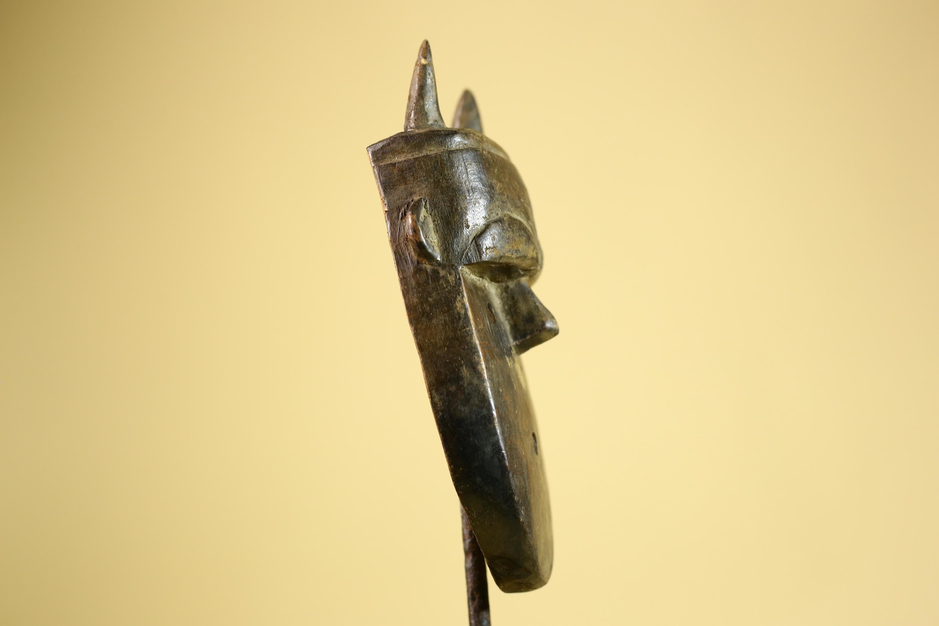 Dan Horned Mask | Hand Carved African Tribal Wood Mask-G6223