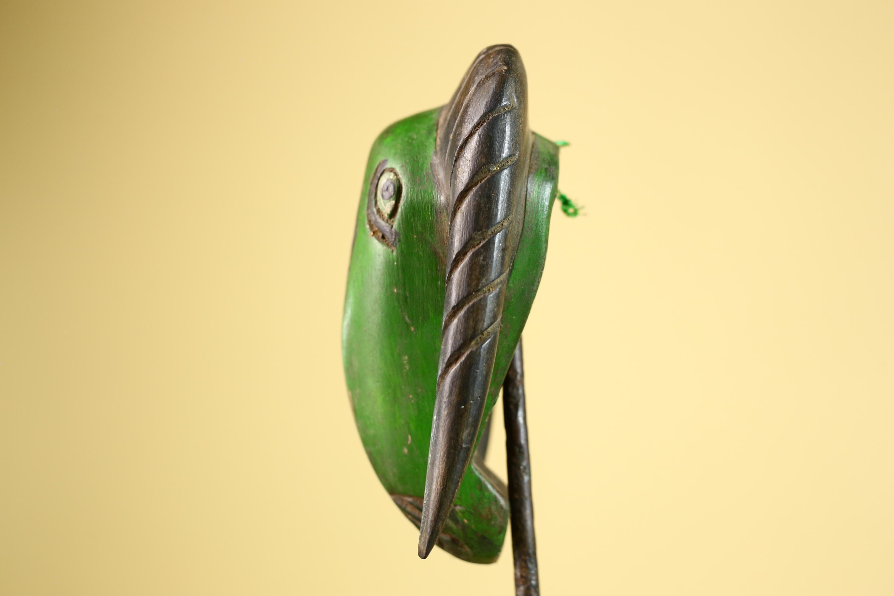 African Antelope Mask- Hand Carved Wooden Tribal Art Wall Decor-G6225