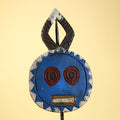 African Round Face Mask – Hand Carved Wooden Tribal Art Decor-G6230