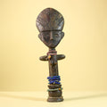African Hand Carved Wooden Yoruba Figure- Tribal Art Vintage Sculpture-G6236