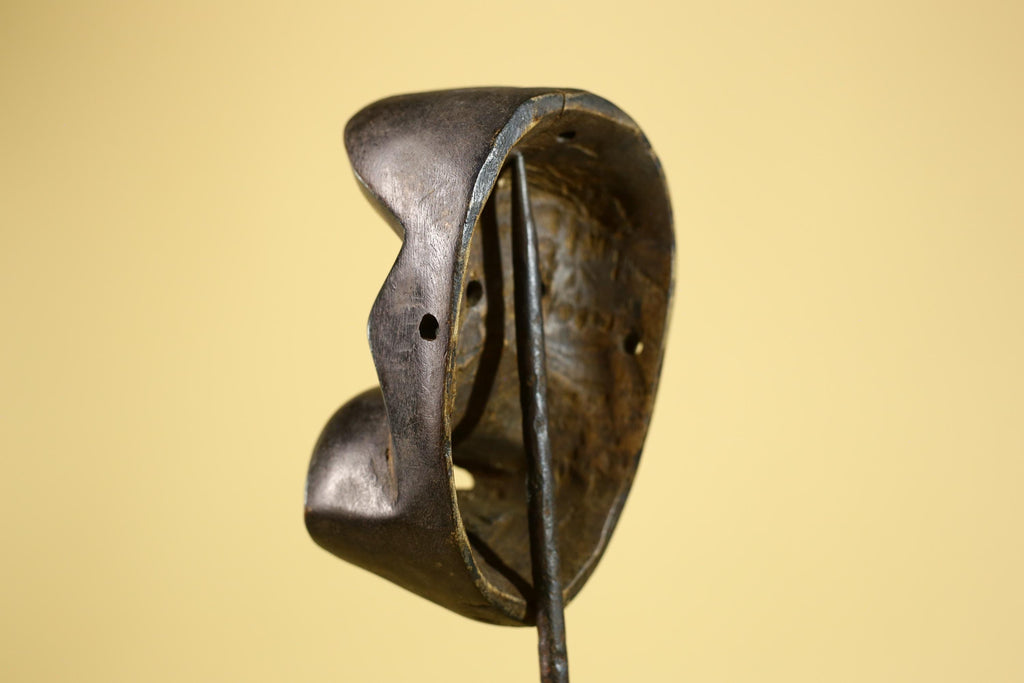 Dan Mask African Tribal Art – Hand Carved Wooden Face Mask from Liberia-G6243