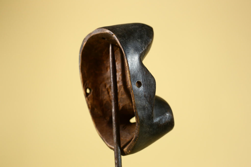 Dan Mask African Tribal Art – Hand Carved Wooden Face Mask from Liberia-G6243