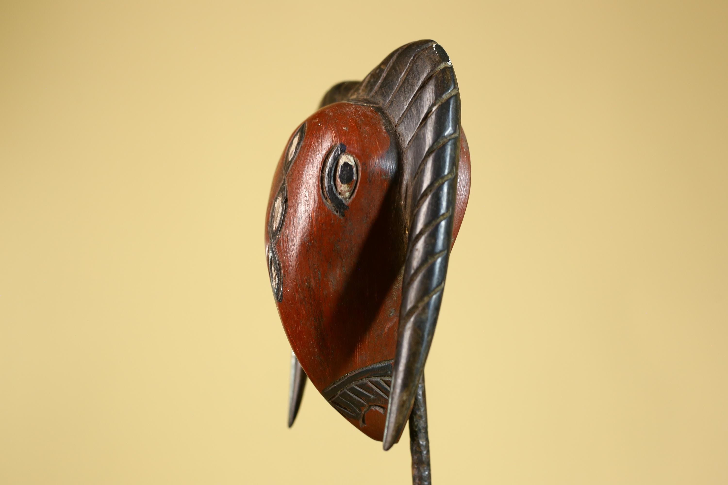 African Hand Carved Bwa Ram Mask Burkina Faso Tribal Art Sculpture-G6260