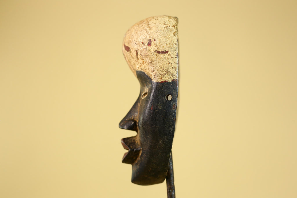 African Tribal Dan Mask Vintage Wooden African Art Hand Carved Mask-G6261