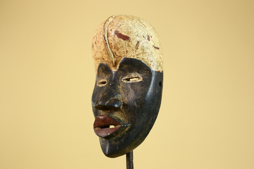 African Tribal Dan Mask Vintage Wooden African Art Hand Carved Mask-G6261